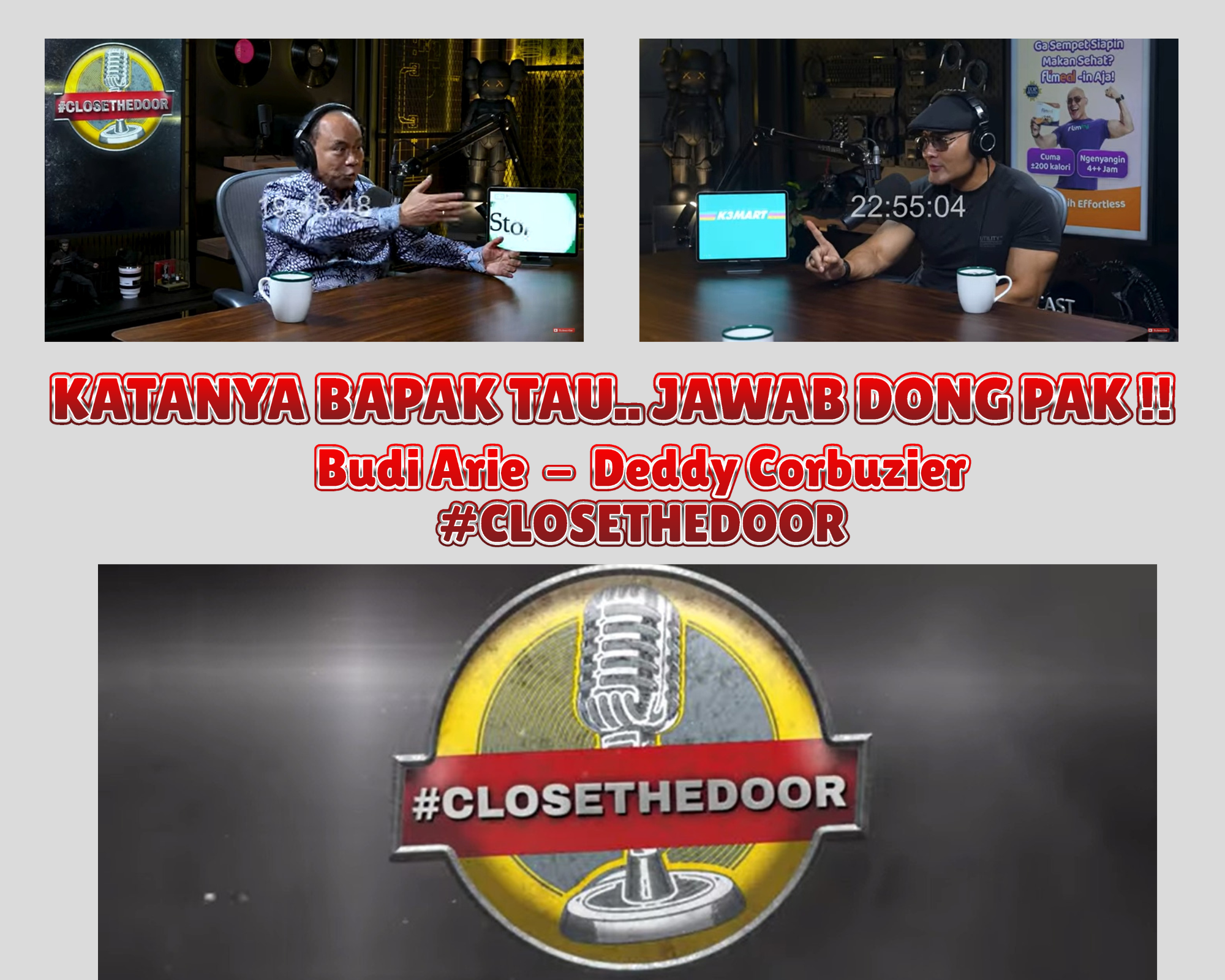 3 Strip Komik Panel dengan Banner Kosong